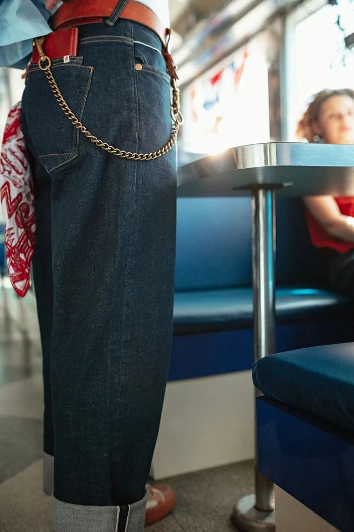 &SONS Bottoms & Shorts-Cutter 13.5Oz Indigo Selvedge Denim Jeans