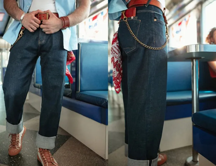 &SONS Bottoms & Shorts-Cutter 13.5Oz Indigo Selvedge Denim Jeans