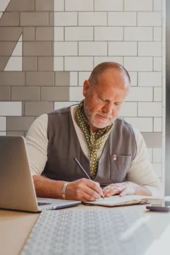 &SONS Scarves-Green Dot Organic Japanese Scarf