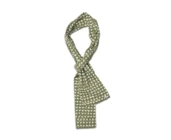 &SONS Scarves-Green Dot Organic Japanese Scarf