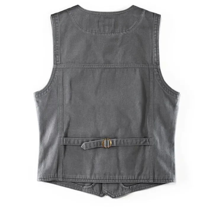 &SONS Waistcoats-Grey Lincoln Waistcoat / Vest