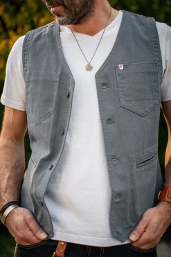 &SONS Waistcoats-Grey Lincoln Waistcoat / Vest