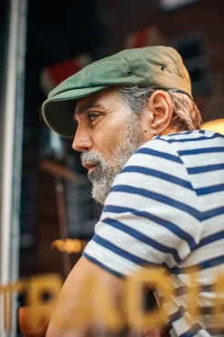 &SONS Knitwear-Jackson Baker Boy Cap - Army Green