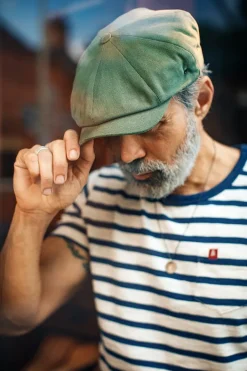 &SONS Knitwear-Jackson Baker Boy Cap - Army Green