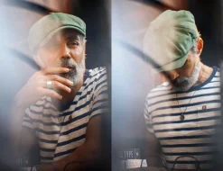 &SONS Knitwear-Jackson Baker Boy Cap - Army Green