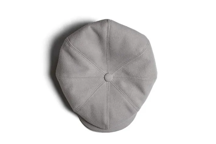 &SONS Headwear-Jackson Traditional Baker Boy Hat - Light Grey