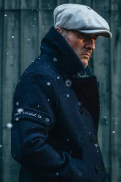 &SONS Headwear-Jackson Traditional Baker Boy Hat - Light Grey