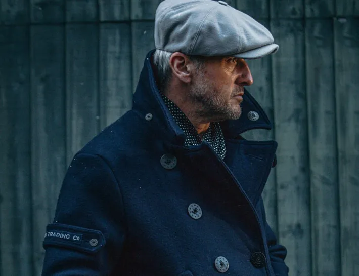 &SONS Headwear-Jackson Traditional Baker Boy Hat - Light Grey