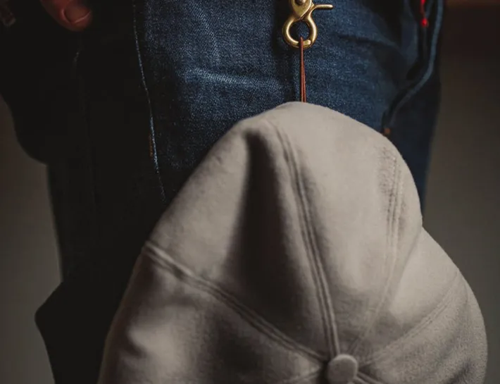 &SONS Headwear-Jackson Traditional Baker Boy Hat - Light Grey