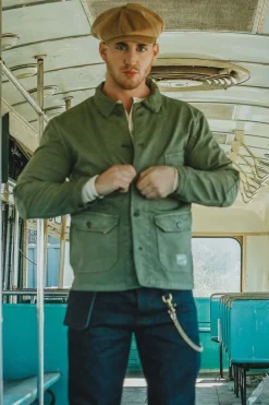 &SONS Knitwear-Jackson Traditional Baker Boy Hat - Tan