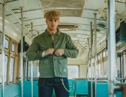 &SONS Knitwear-Jackson Traditional Baker Boy Hat - Tan