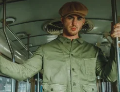 &SONS Knitwear-Jackson Traditional Baker Boy Hat - Tan