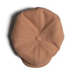 &SONS Knitwear-Jackson Traditional Baker Boy Hat - Tan