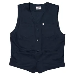&SONS Waistcoats-Navy Lincoln Waistcoat / Vest