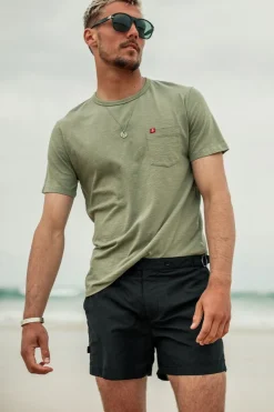 &SONS Bottoms & Shorts-Newman Swim Shorts Black