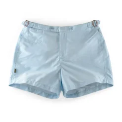 &SONS Bottoms & Shorts-Newman Swim Shorts Sky Blue