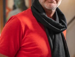 &SONS Knitwear-Outlaw Scarf Black