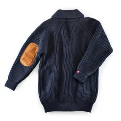 &SONS Jackets & Coats-Pioneer British Wool Cardigan Navy