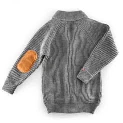 &SONS Jackets & Coats-Pioneer British Wool Cardigan Grey