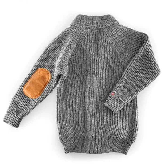 &SONS Jackets & Coats-Pioneer British Wool Cardigan Grey