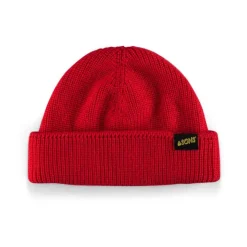 &SONS Knitwear-Poppy Red Atlantic Watch Cap / Beanie