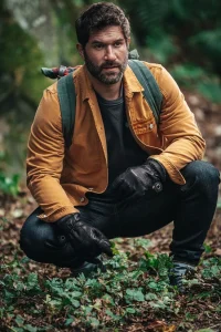 &SONS Leather Goods-Adventure Gloves Black