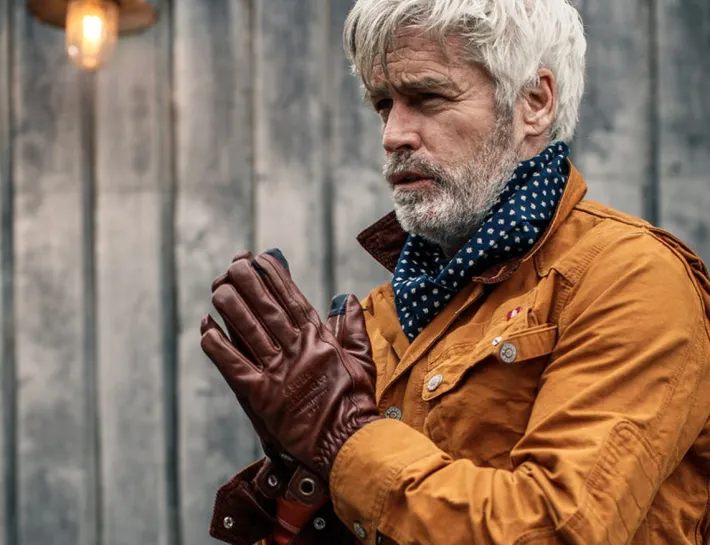 &SONS Leather Goods-Adventure Gloves Oxblood Brown