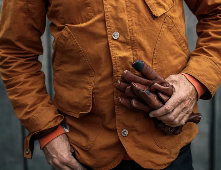 &SONS Leather Goods-Adventure Gloves Oxblood Brown