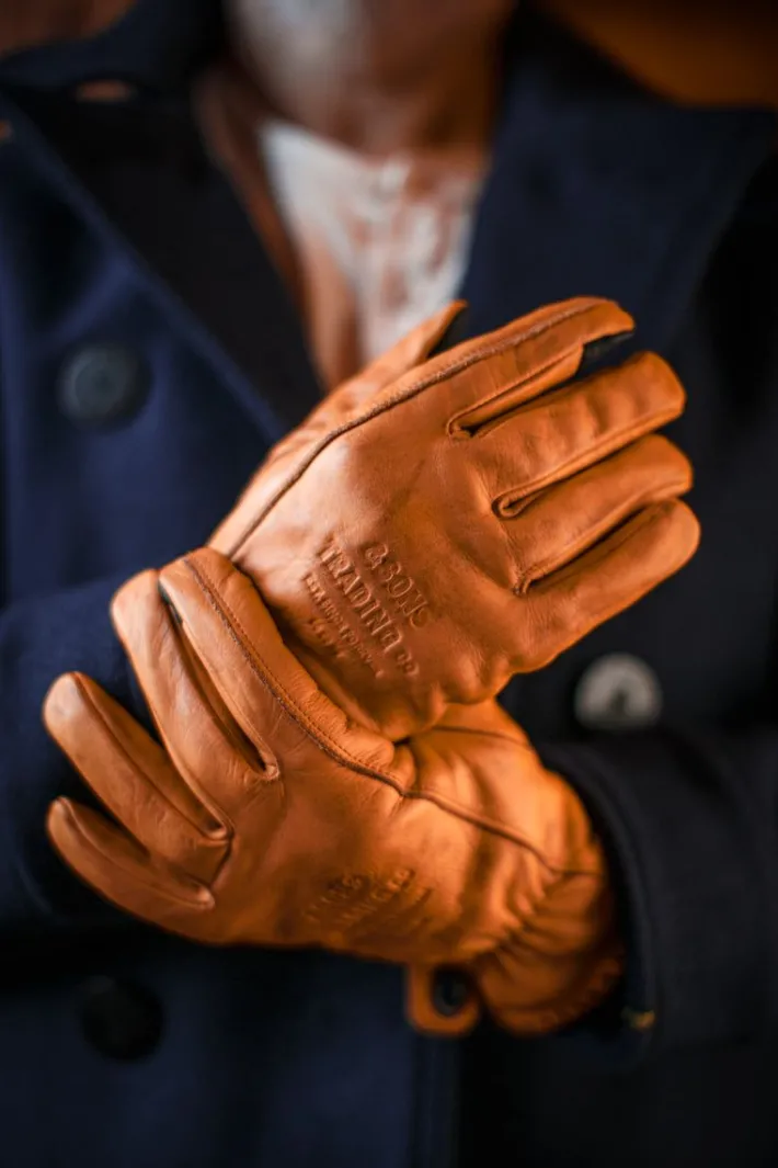 &SONS Leather Goods-Adventure Gloves Tan