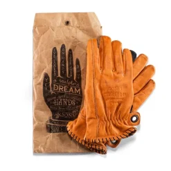 &SONS Leather Goods-Adventure Gloves Tan