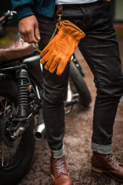 &SONS Leather Goods-Adventure Gloves Tan