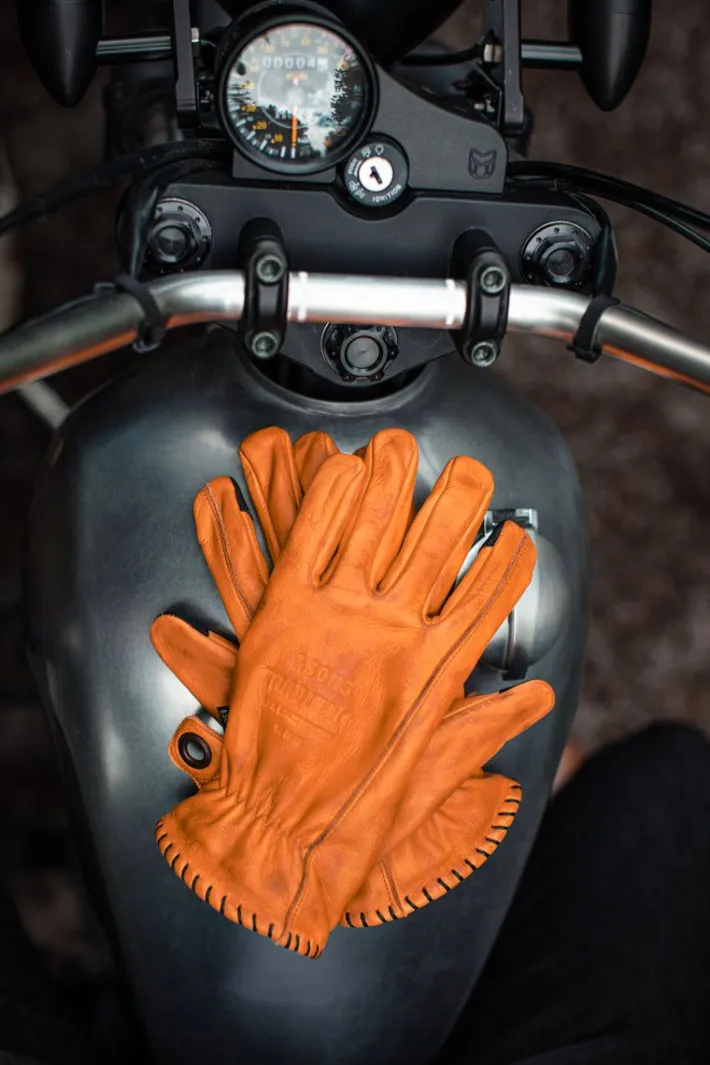 &SONS Leather Goods-Adventure Gloves Tan