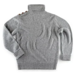 &SONS Jackets & Coats-Ahab Submariner Rollneck Jumper Grey