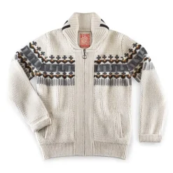 &SONS Jackets & Coats-Alpine Cardigan Ecru