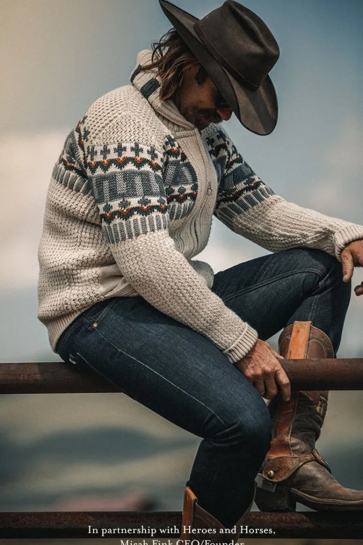 &SONS Jackets & Coats-Alpine Cardigan Ecru