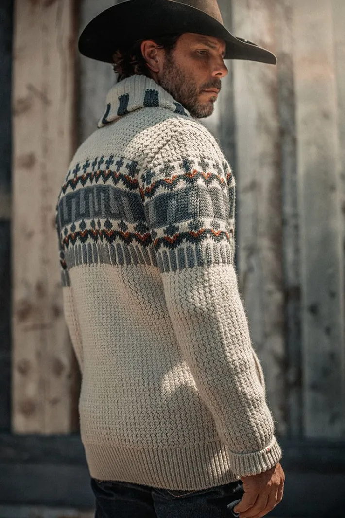 &SONS Jackets & Coats-Alpine Cardigan Ecru