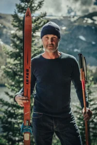 &SONS Tops-Base Waffle Crew Neck Navy