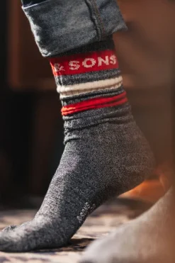 &SONS Footwear-Baseline Socks Grey