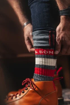 &SONS Footwear-Baseline Socks Grey