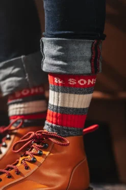 &SONS Footwear-Baseline Socks Grey