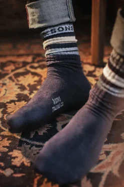 &SONS Footwear-Baseline Socks Navy