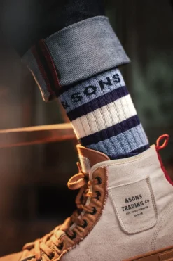 &SONS Footwear-Baseline Socks Navy