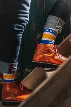 &SONS Footwear-Baseline Socks White