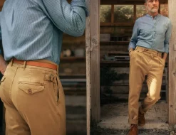 &SONS Bottoms & Shorts-Beckett Trousers Tan