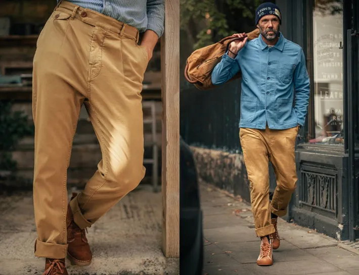 &SONS Bottoms & Shorts-Beckett Trousers Tan