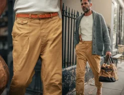 &SONS Bottoms & Shorts-Beckett Trousers Tan