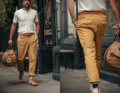 &SONS Bottoms & Shorts-Beckett Trousers Tan