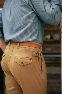 &SONS Bottoms & Shorts-Beckett Trousers Tan