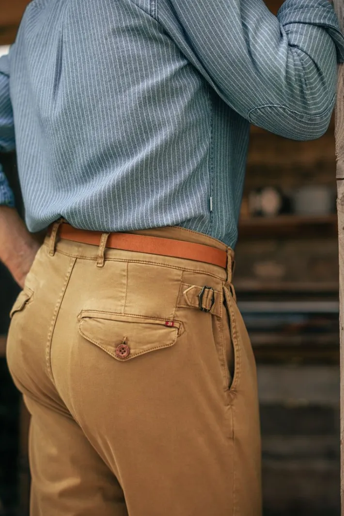 &SONS Bottoms & Shorts-Beckett Trousers Tan