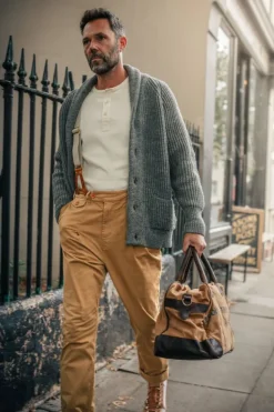 &SONS Bottoms & Shorts-Beckett Trousers Tan